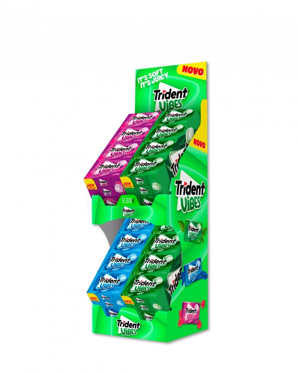 Expositor Trident Vibes 64Un x 21Gr