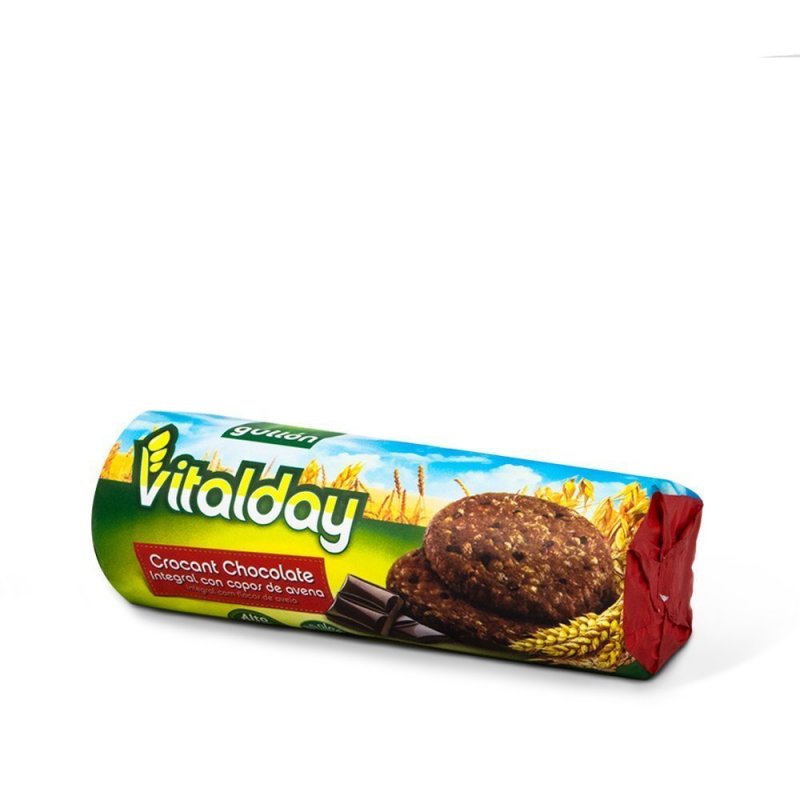 Gullón Vitalday Integral Aveia com Chocolate – Caixa 16 Unidades