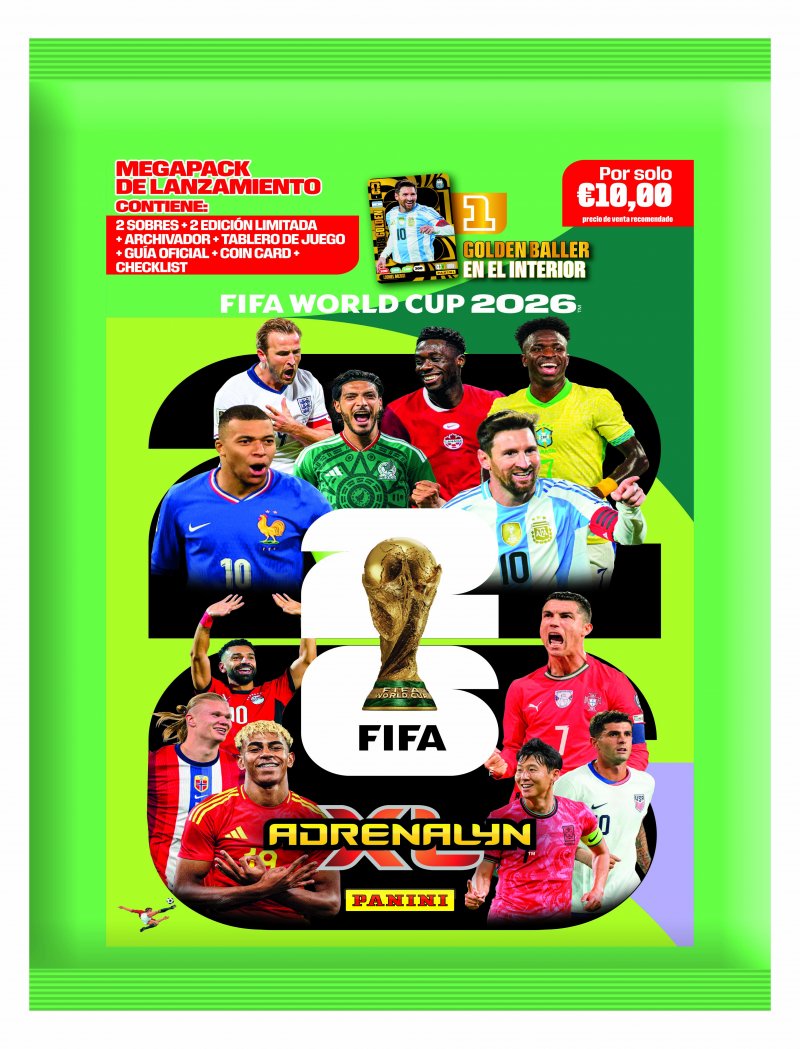 Panini Adrenalyn XL FIFA World Cup 2026 – Mega Pack Oficial