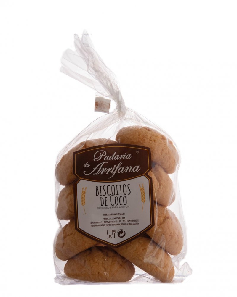 Biscoitos Artesanais de Coco – Caixa com 6 Embalagens