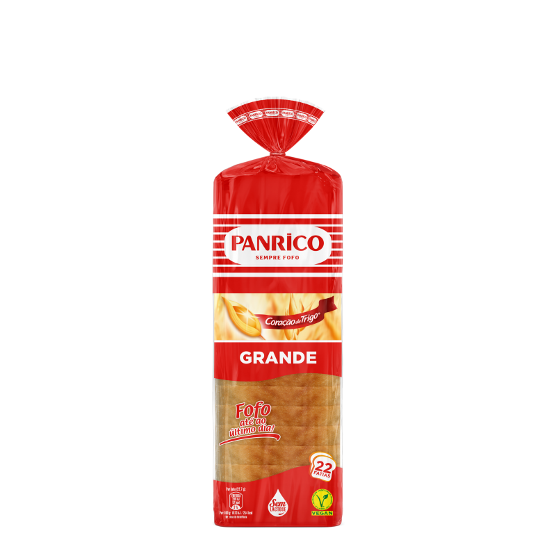 Pão de Forma com Côdea Grande Panrico 500g (22 Fatias)