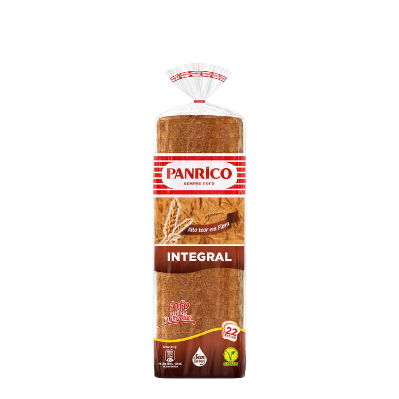 Pão de Forma Integral com Côdea Panrico 520g (22 Fatias)
