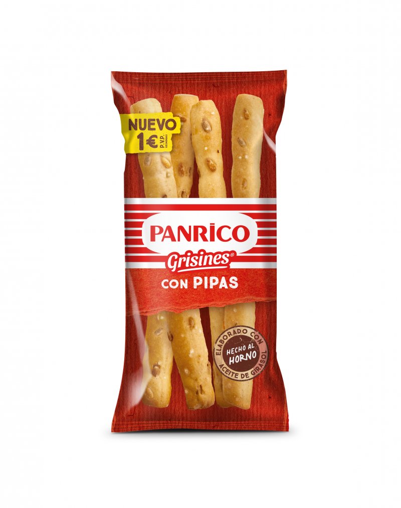 Gressinos Panrico com Sementes – Caixa 12 Unidades