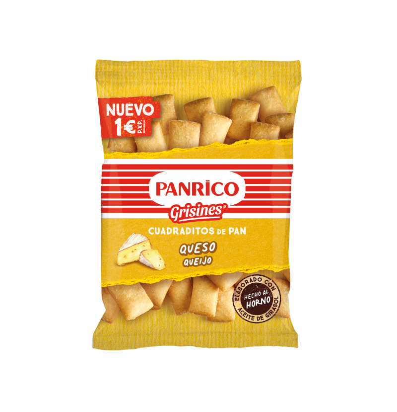 Gressinos Panrico Pão e Queijo – Caixa de 10 Embalagens