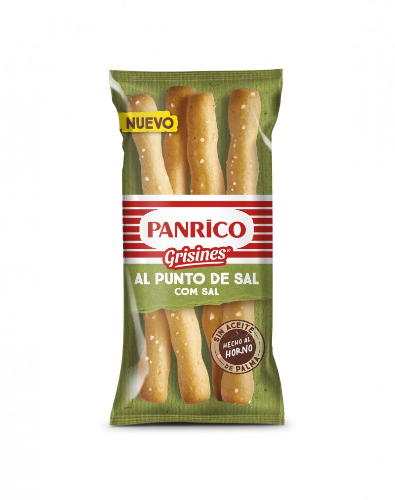 Gressinos Panrico Azeite e Sal – Caixa 12 Unidades