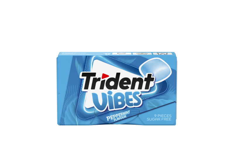 Pastilhas Trident Vibes Peppermint – Display 16 Unidades