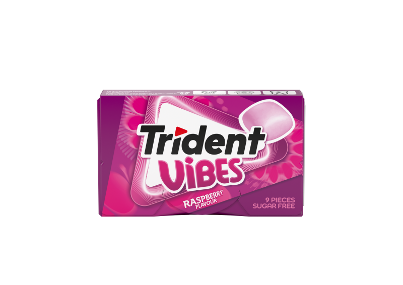 Pastilhas Trident Vibes Berries – Display 16 Unidades