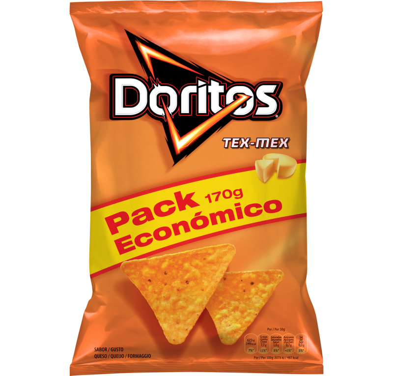 Doritos Tex Mex 170g – Snack de Milho com Sabor a Queijo