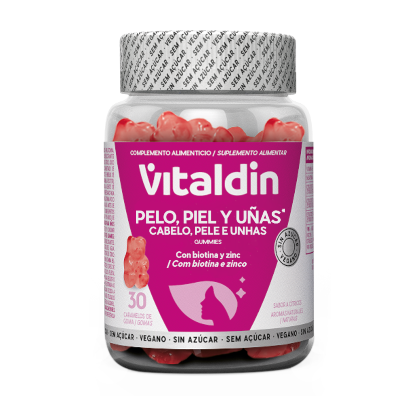 Vitaldin Biotina Gummies Sem Açúcar - Caixa 6 Unidades
