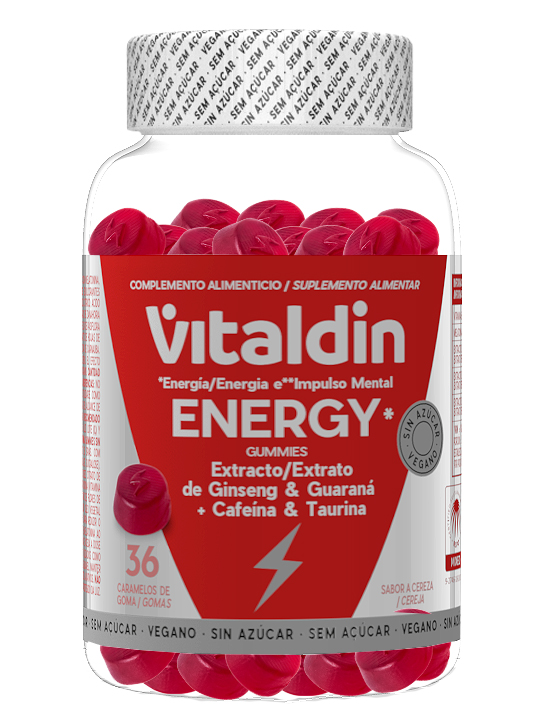 Vitaldin Energy Gummies Sem Açúcar - Caixa 6 Unidades