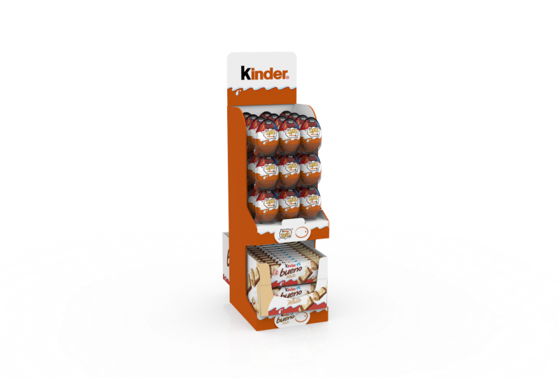 Expositor Kinder Verão 2026 66 Unidades – Kinder Joy + Kinder Bueno White