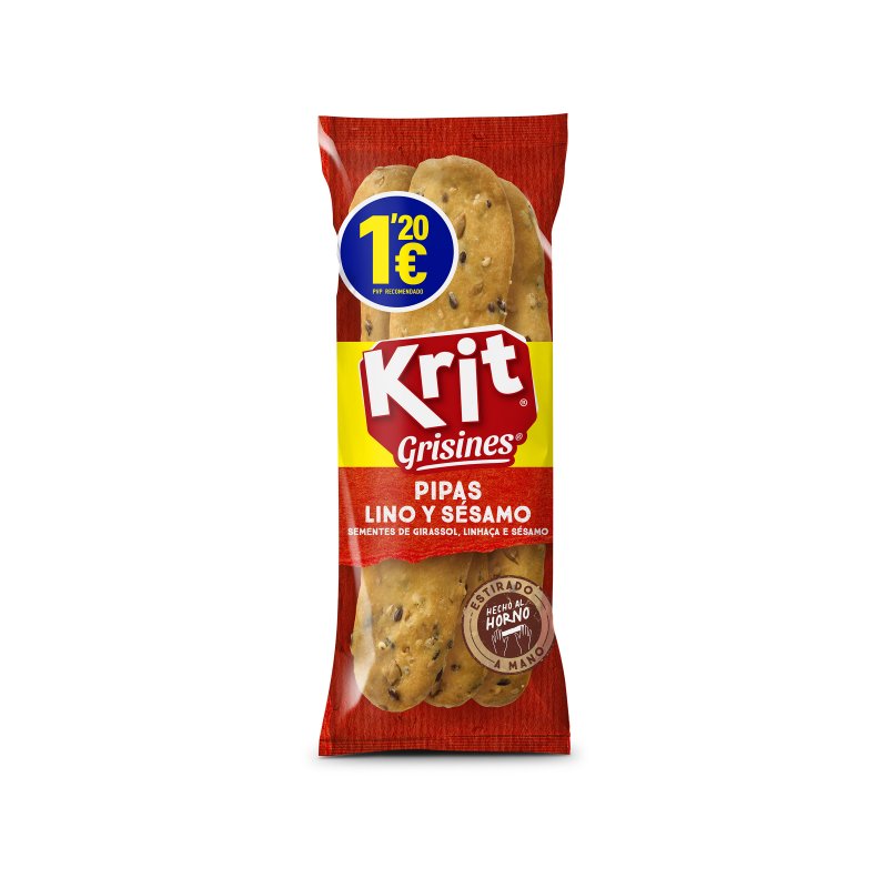 Krit Gressinos com Sementes 70g - Caixa 12 Unidades