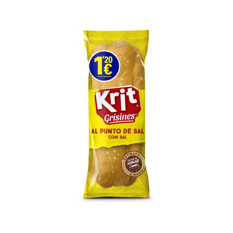 Krit Gressinos Azeite e Sal 70g - Caixa 12 Unidades