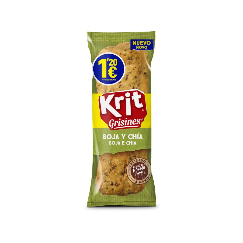 Krit Gressinos Soja e Chia 70g - Caixa 12 Unidades