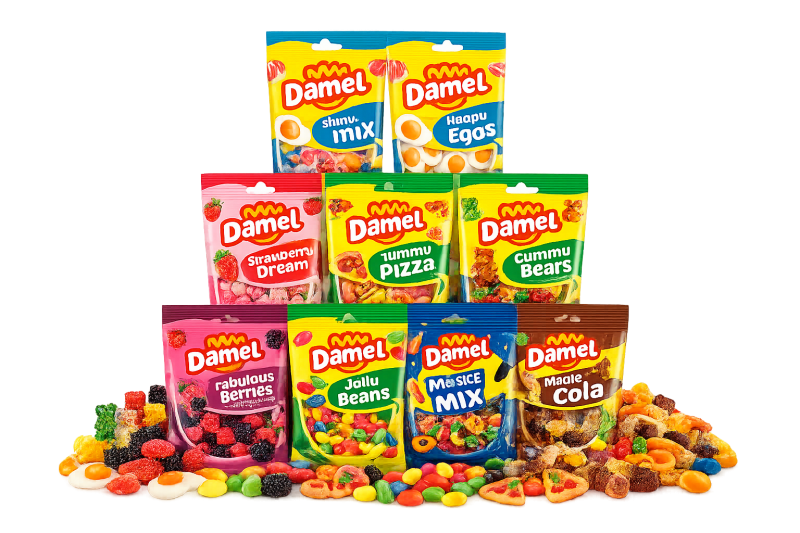 Pack Gomas Damel Saqueta 70Gr 96 Unidades + 32 Unidades Oferta