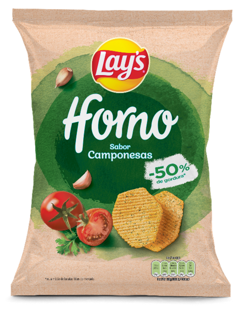Batatas Fritas Forno Onduladas Lay’s Forno Camponesas 105 g
