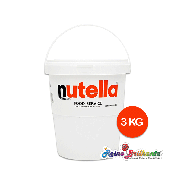 Nutella Balde 3 kg – Caixa 2 Unidades