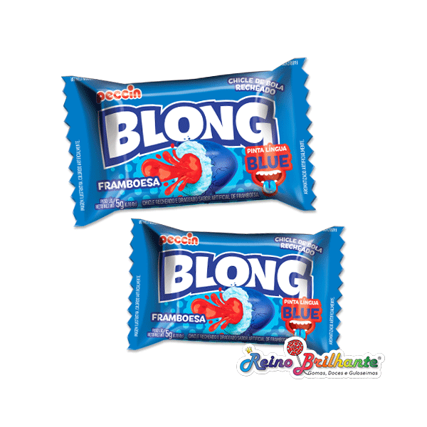 Pastilhas Blong Framboesa Pinta‑Línguas – Caixa 40 Unidades