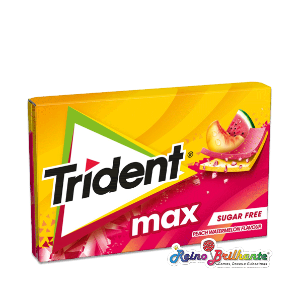 Trident Max Pêssego e Melancia – Caixa 12 Unidades